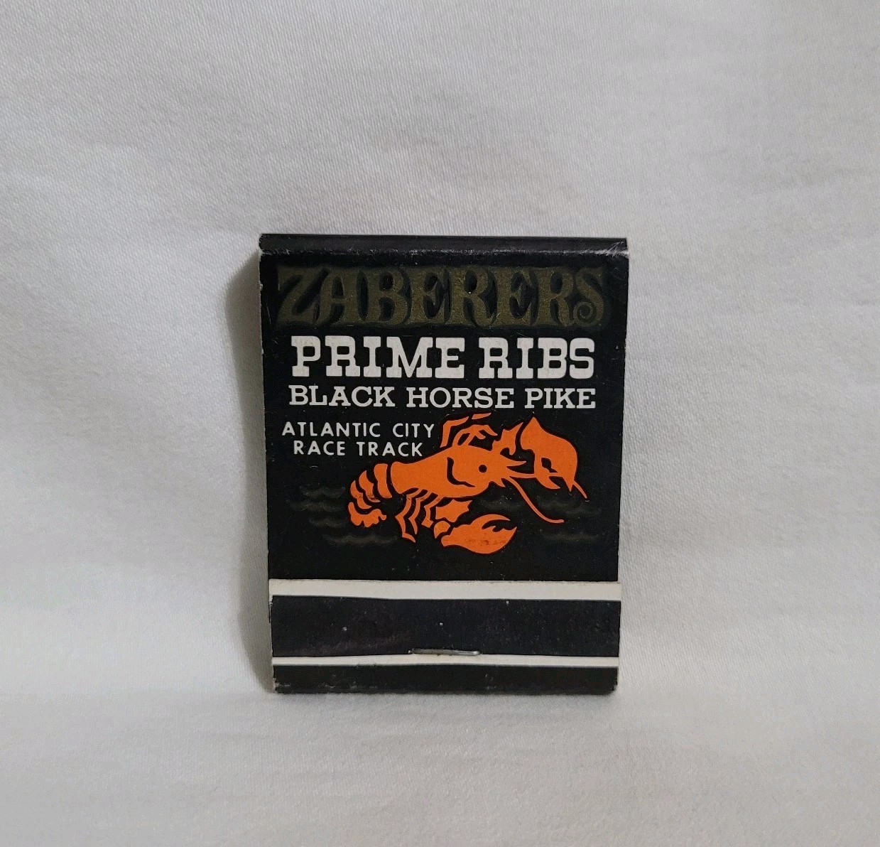 Vintage Zaberer’s Restaurant Matchbook Black Horse Pike New Jersey Advertising