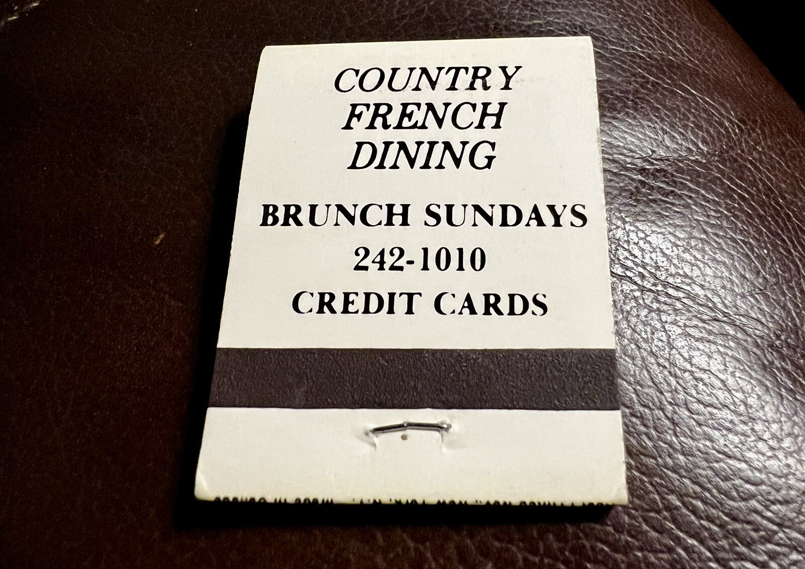 The Black Sheep Restaurant, New York City, Full Unstruck Matchbook