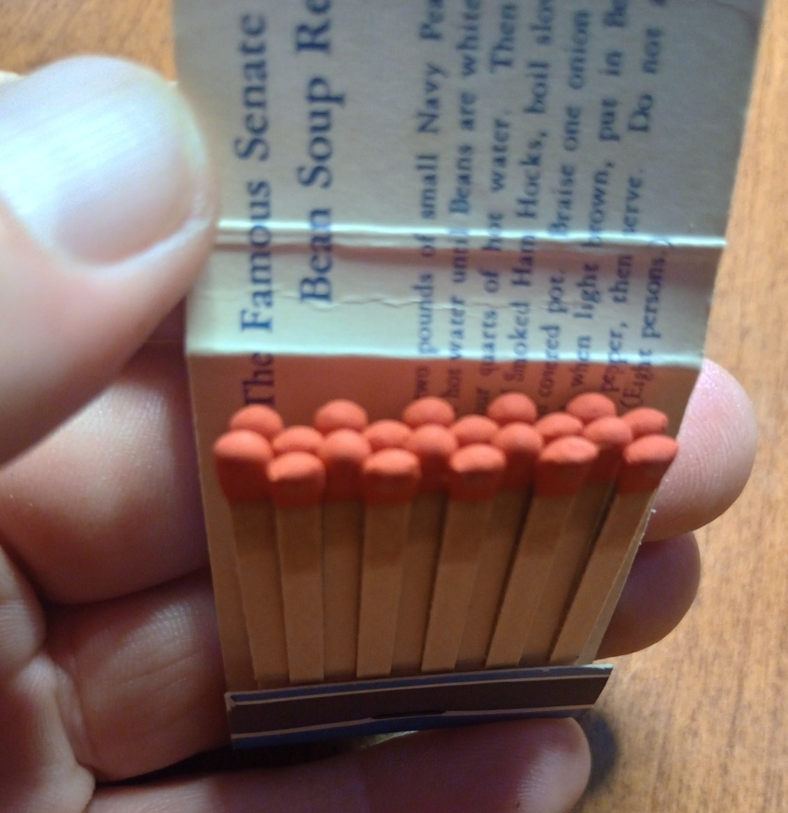 Vtg Matchbook United States Senate Restaurant Washington DC Unstruck 20 Matches