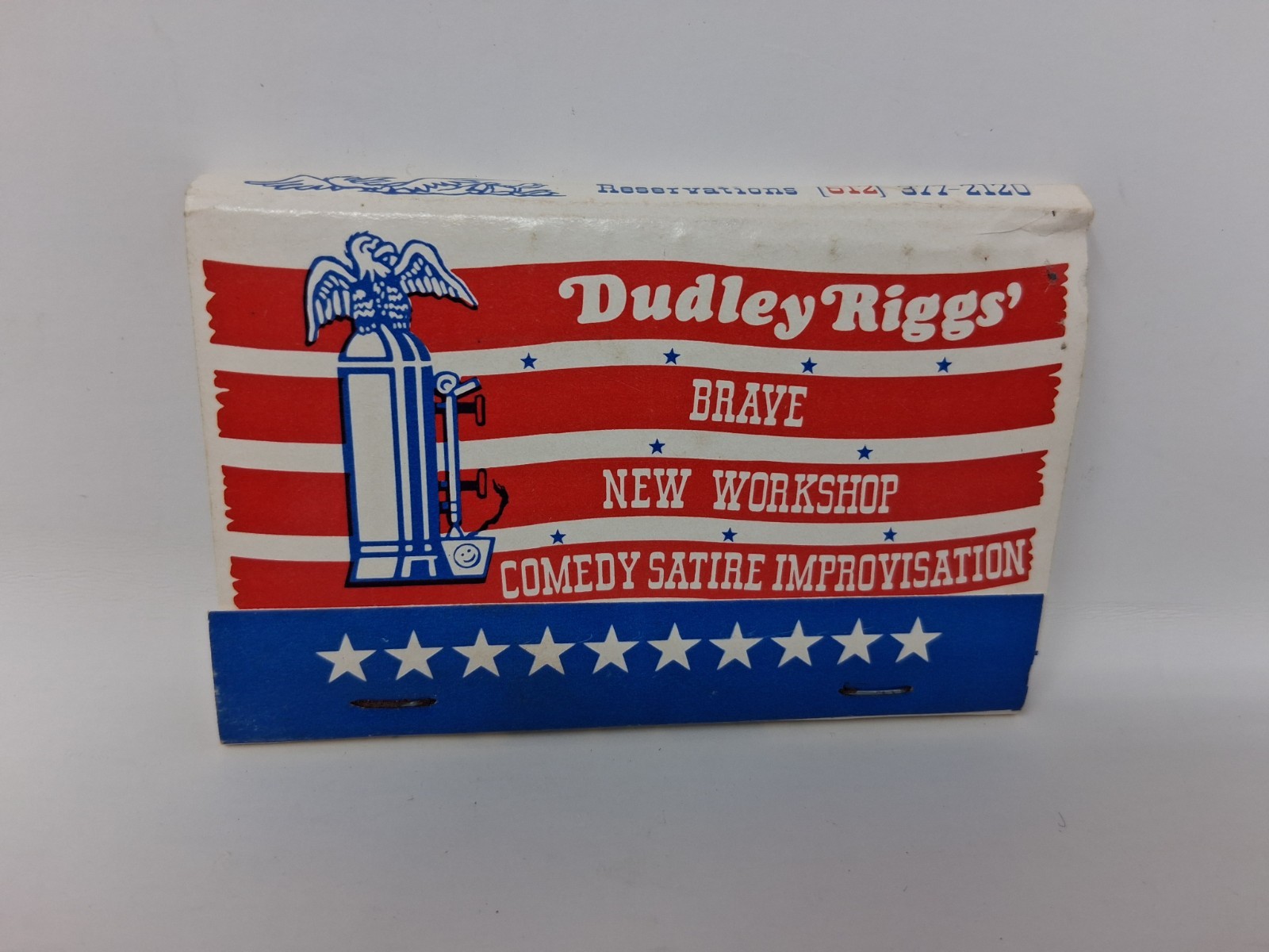 Vintage Matchbook Dudley Rigg’s E.T.C Brave New Workshop Experimental Theatre Co