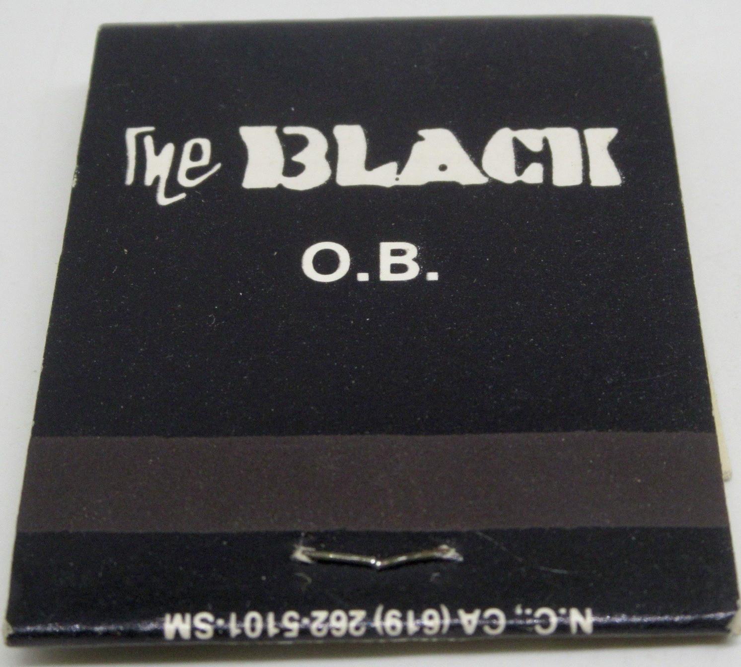 The Black “Head Shop” SAN DIEGO California Ocean Beach Newport Av FULL Matchbook
