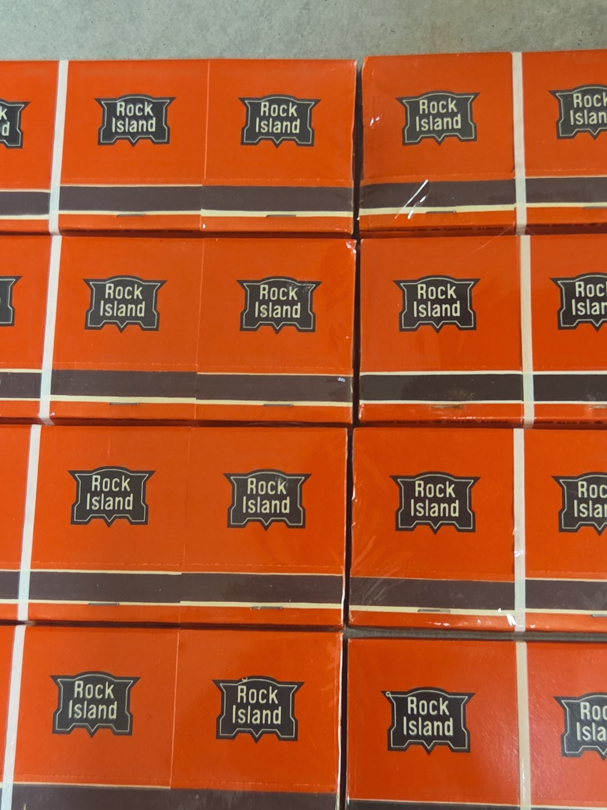8 Set of 6-CRIP (Chicago Rock Island Pacific) Red Matchbooks w/black RI Emblem