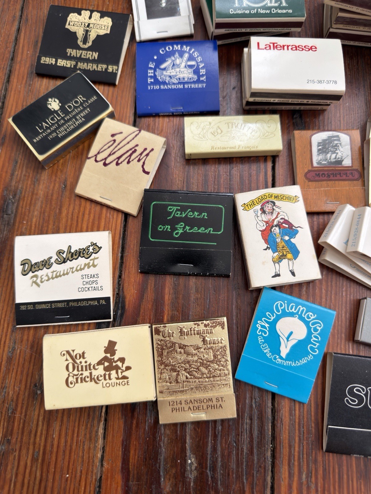 Vintage Philadelphia Pennsylvania match books & boxes lot of 37
