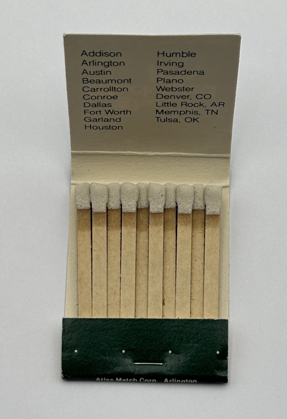 Vintage The Black-eyed Pea Restaurant & Bar Matches Matchbook Full Unstruck