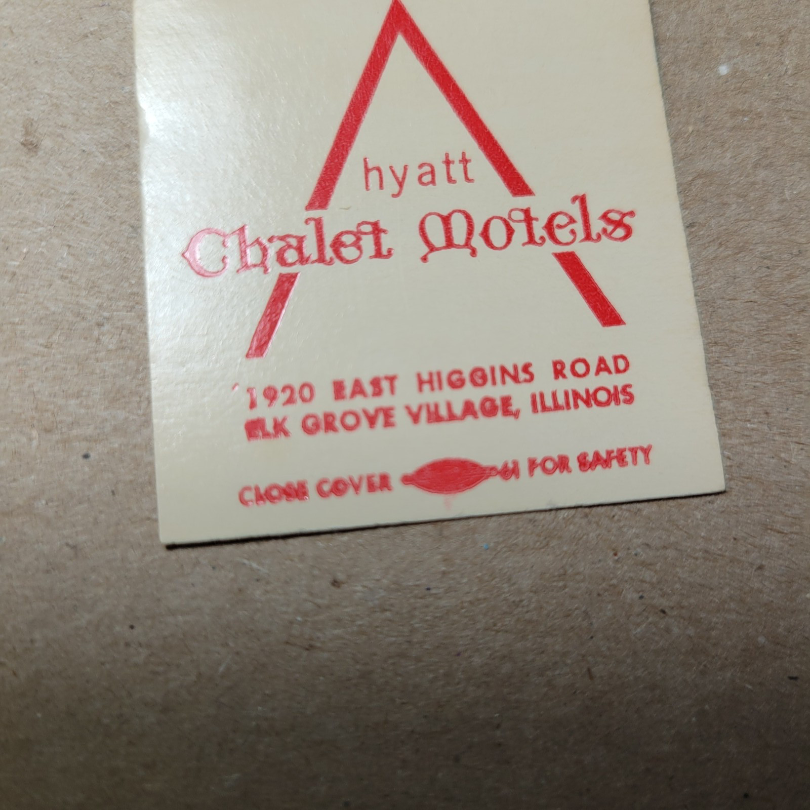 Matchbook Cover Chalet Motels Lander’s Elk Grove Village IL Illinois