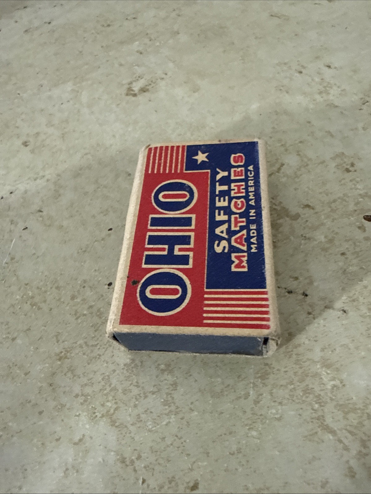 Vintage Wadsworth Ohio Match Company Cardboard Box