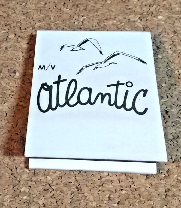 Rare “ATLANTIC” Lines Cruises Inc. …#1 World Trade Center…Wooden Matches