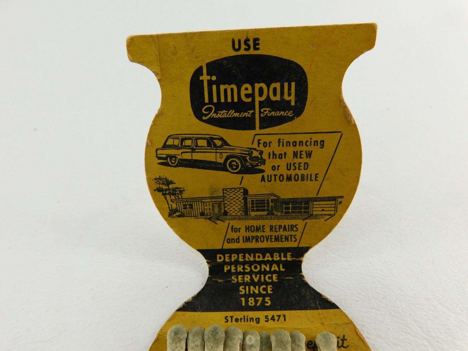 Give Us An Opportunity To Say “Yes” 1st Nat Bank Dallas Struck Vintage Matchbook