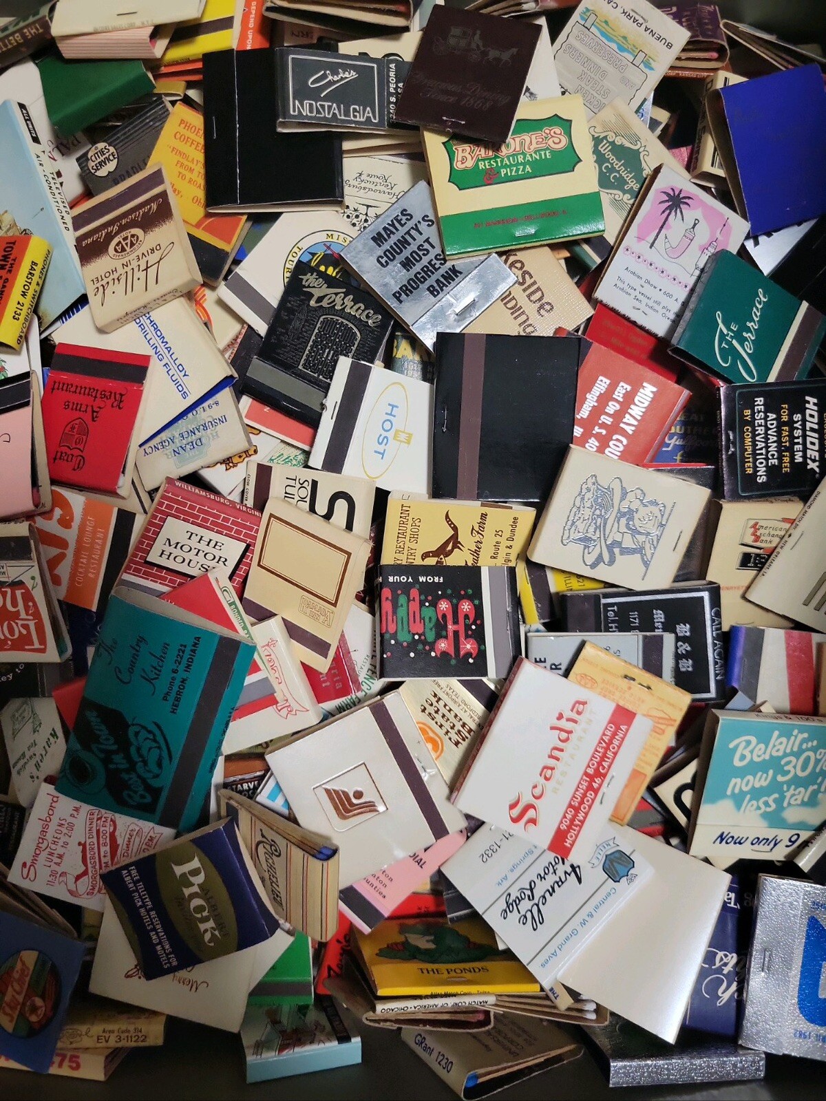 Vintage Matchbooks Unsearched Full & Unstrk Mint Condition Freshest Batch 60 Lot