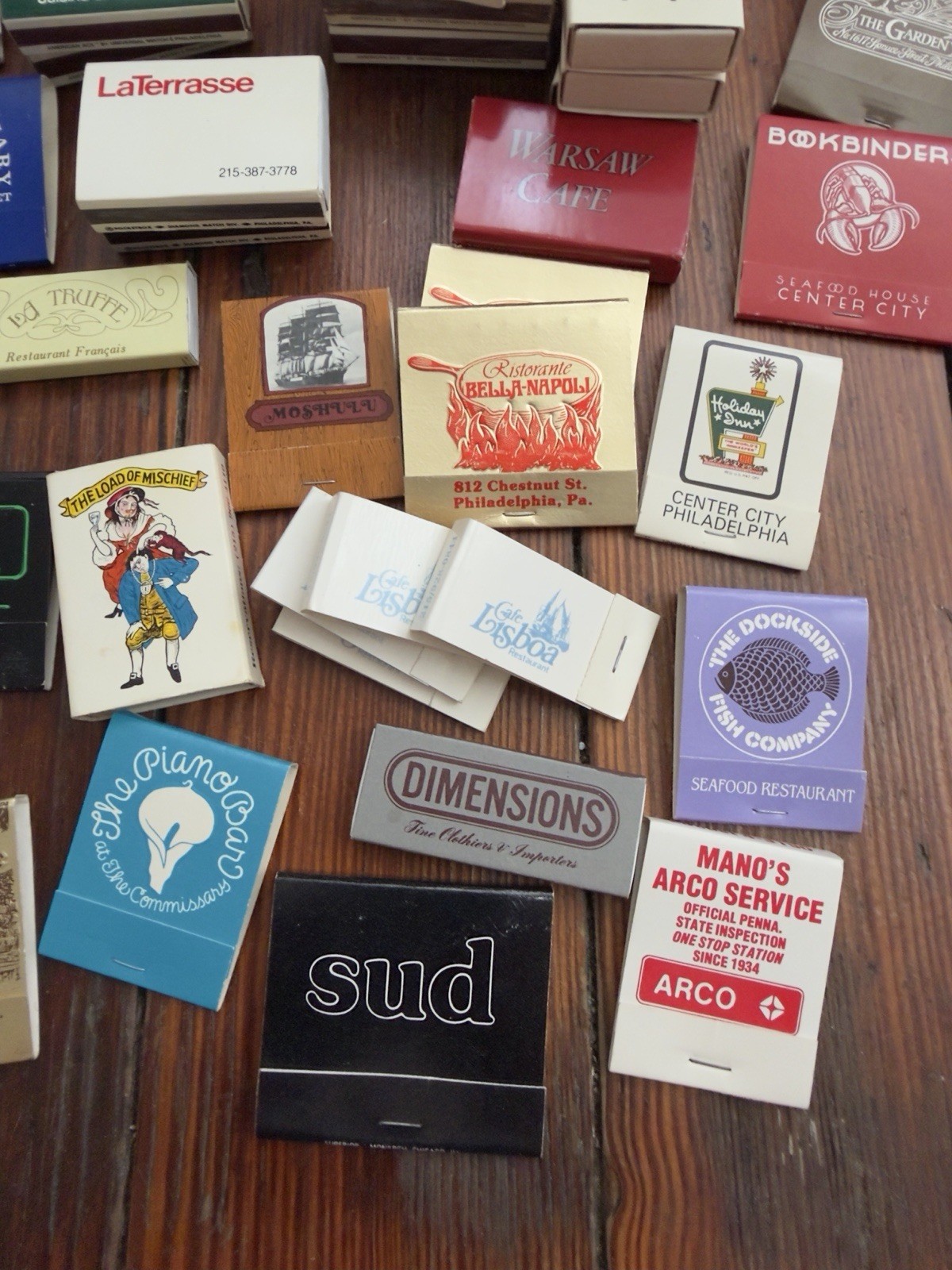 Vintage Philadelphia Pennsylvania match books & boxes lot of 37