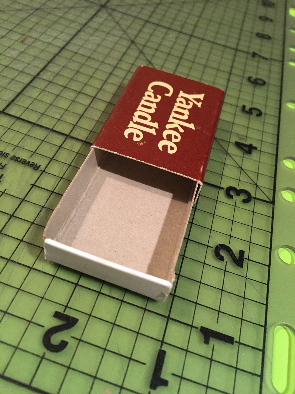 YANKEE CANDLE Match Box, Cardboard Container with Strike Pad, Store Collectible