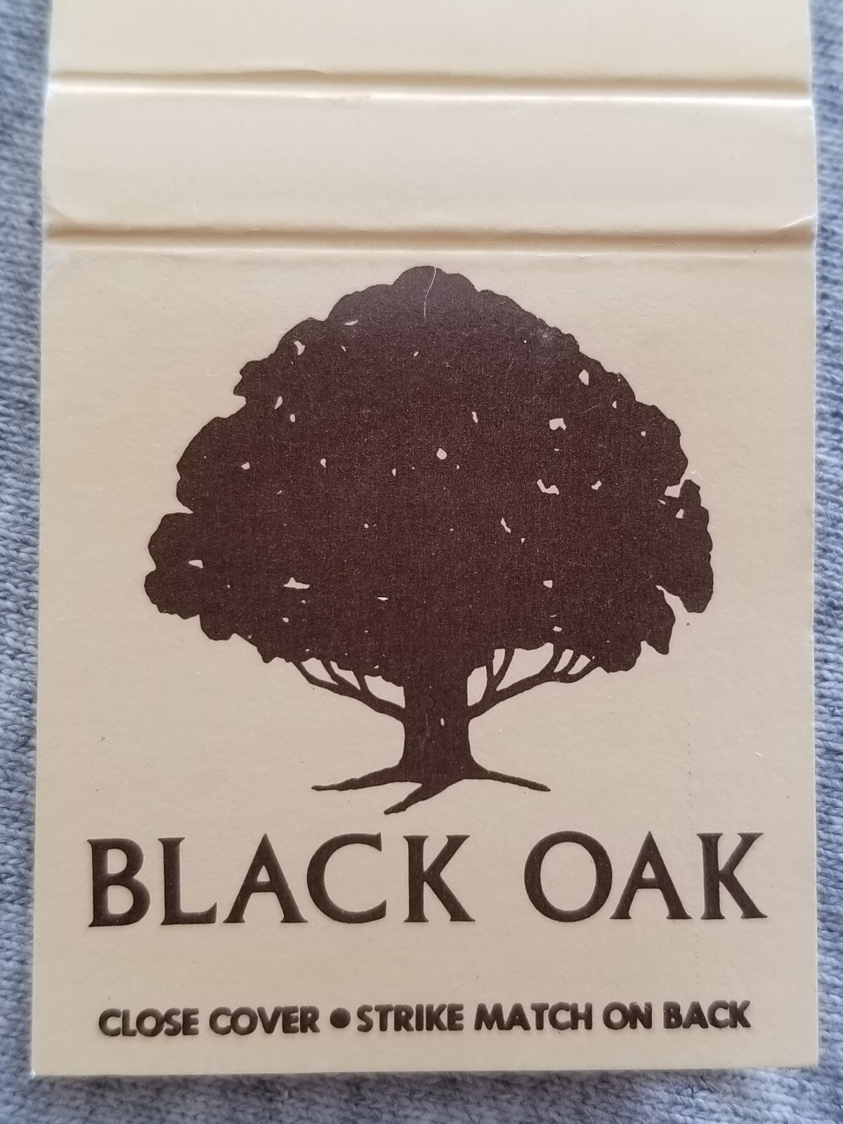 Black Oak Restaurant Paso Robles & Vacaville CA Vtg Matchbook Cover