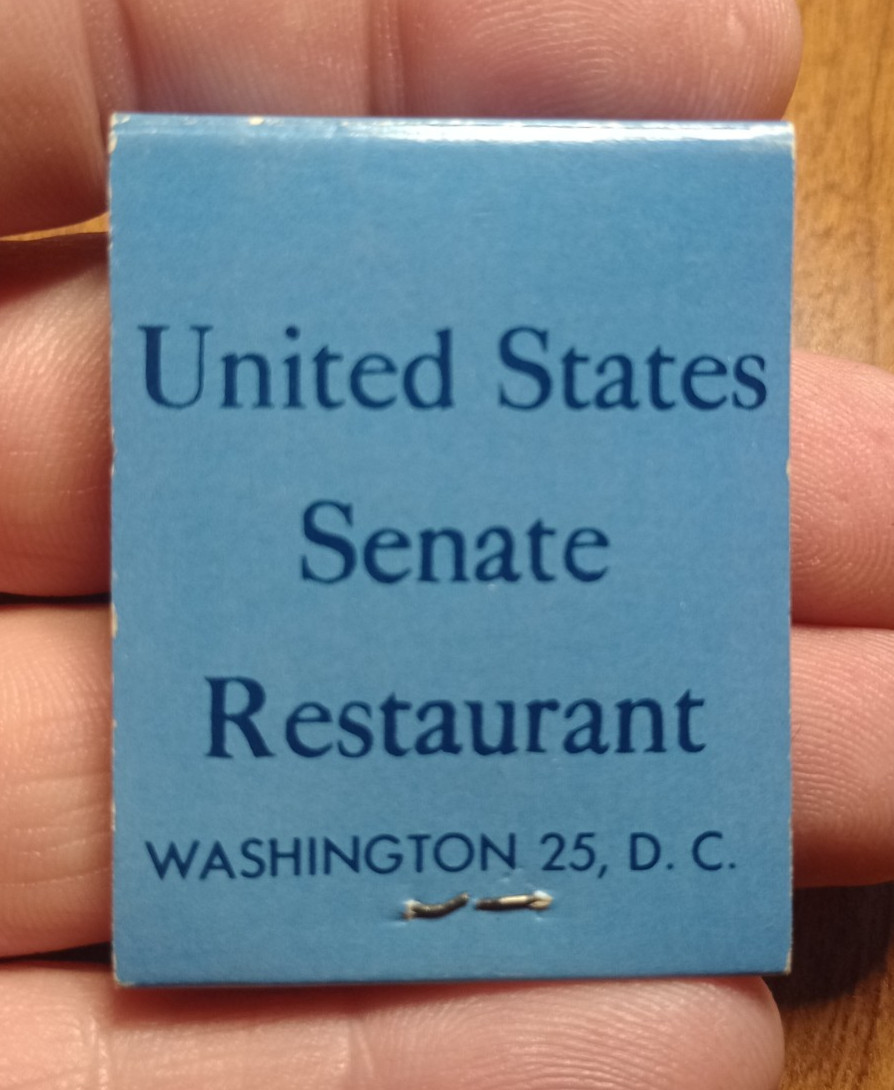 Vtg Matchbook United States Senate Restaurant Washington DC Unstruck 20 Matches
