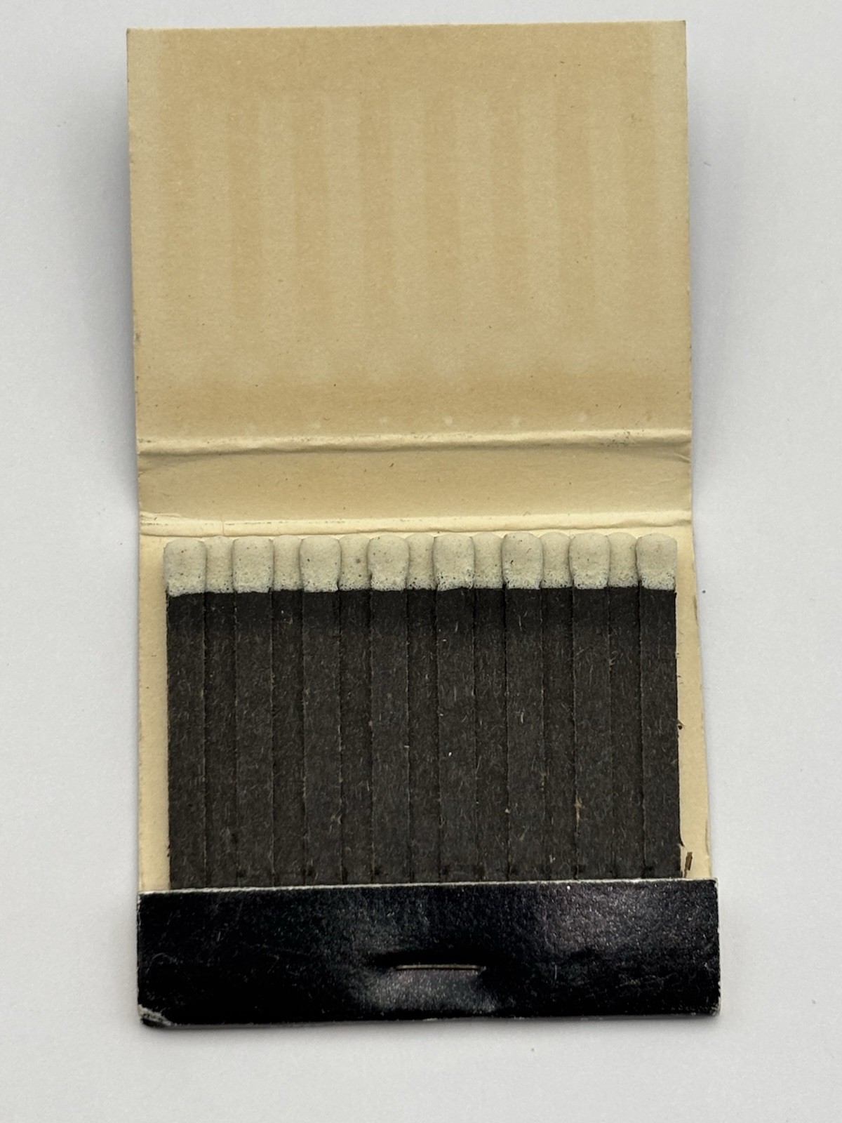 Vintage North Carolina Matchbook Vacationland Black & Silver Full Unstruck