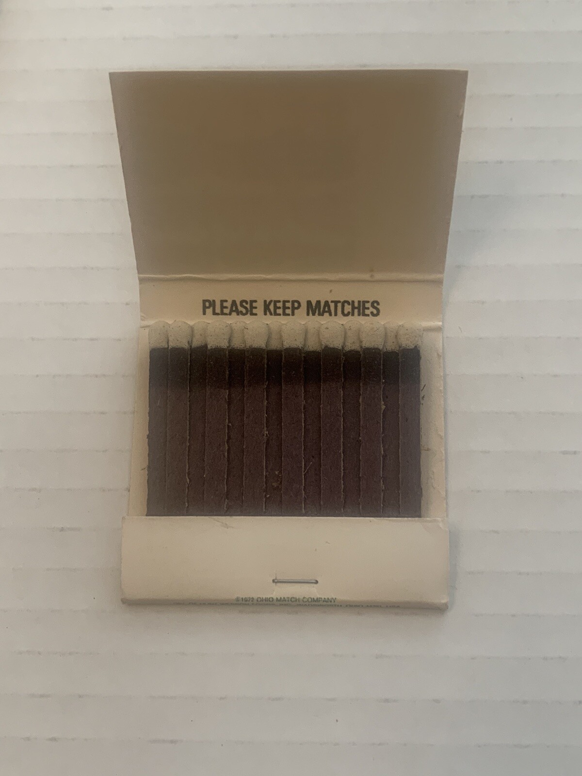 Vintage Wednesday Matchbook Full Ad Unstruck Matches Souvenir Halfway To Friday