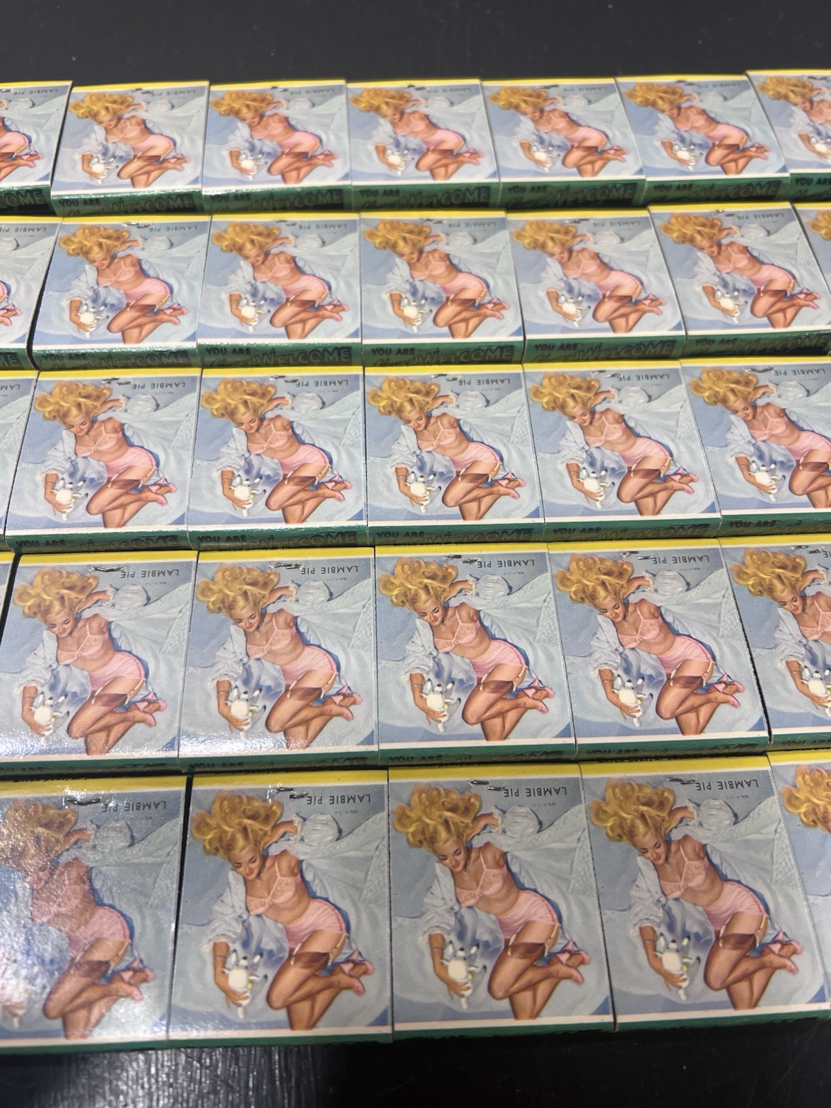 Vintage Pin Up Matchbook Lot AMVETS Ogden Utah Advertising Unused 35