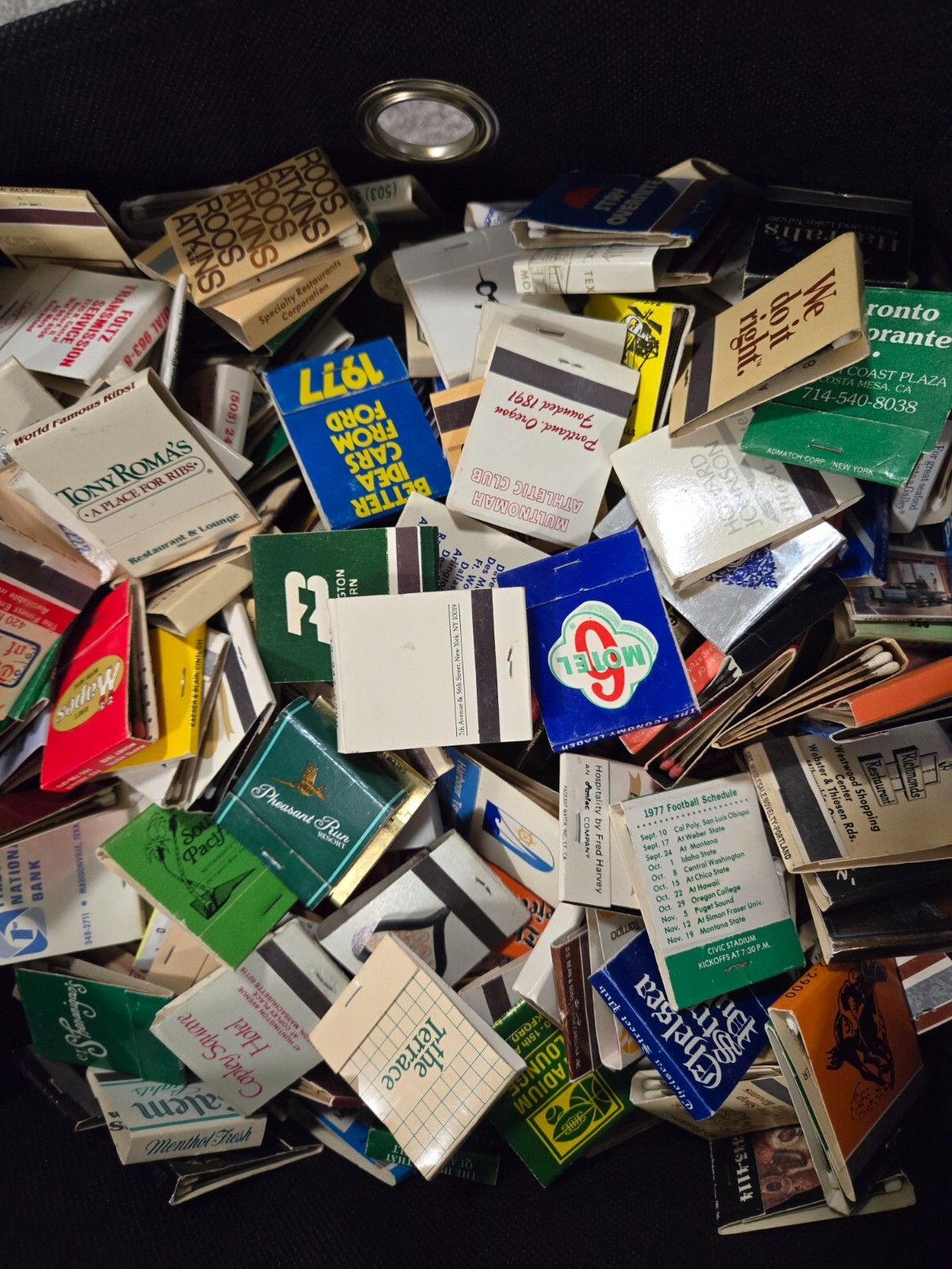 FRESH Lot of 65 Estate Mint Batch Vintage Full Unused Matchbooks No Dups Look😉