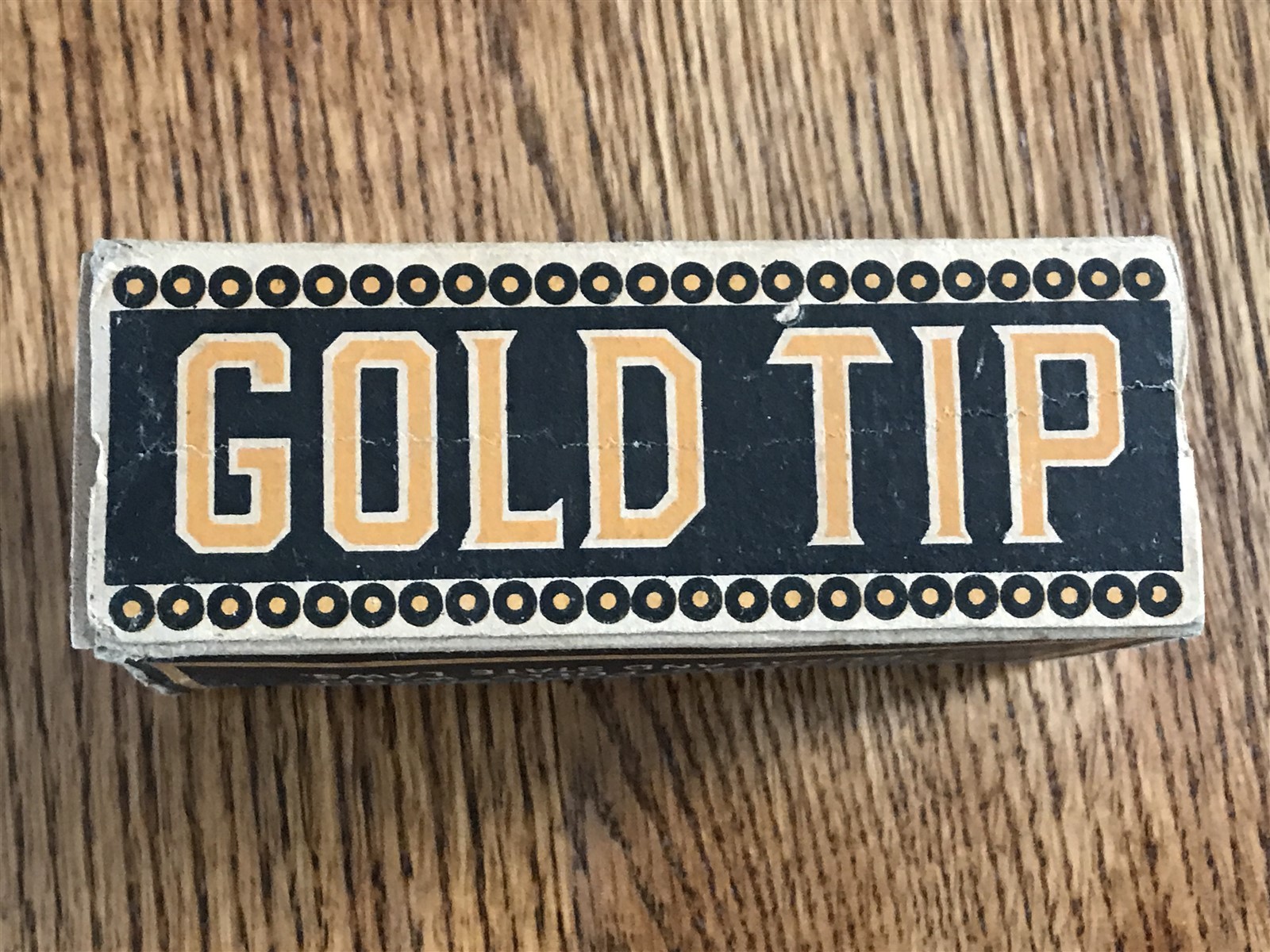 RARE NEW HAMPSHIRE MADE ANTIQUE GOLD TIP WOOD MATCHES CARDBOARD MATCH BOX COVER