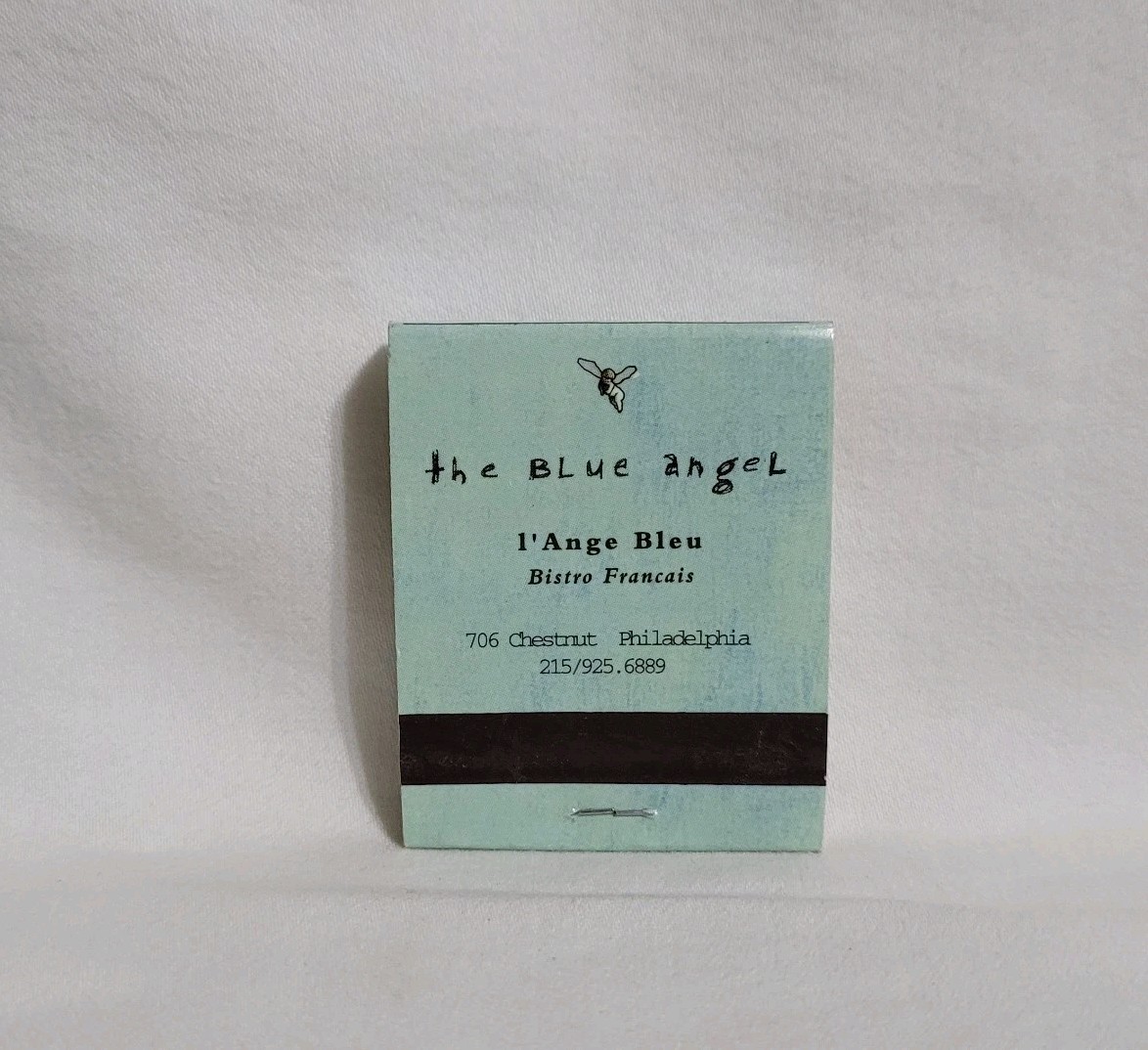Vintage Matchbook The Blue Angel Restaurant Philadelphia PA Advertising Full