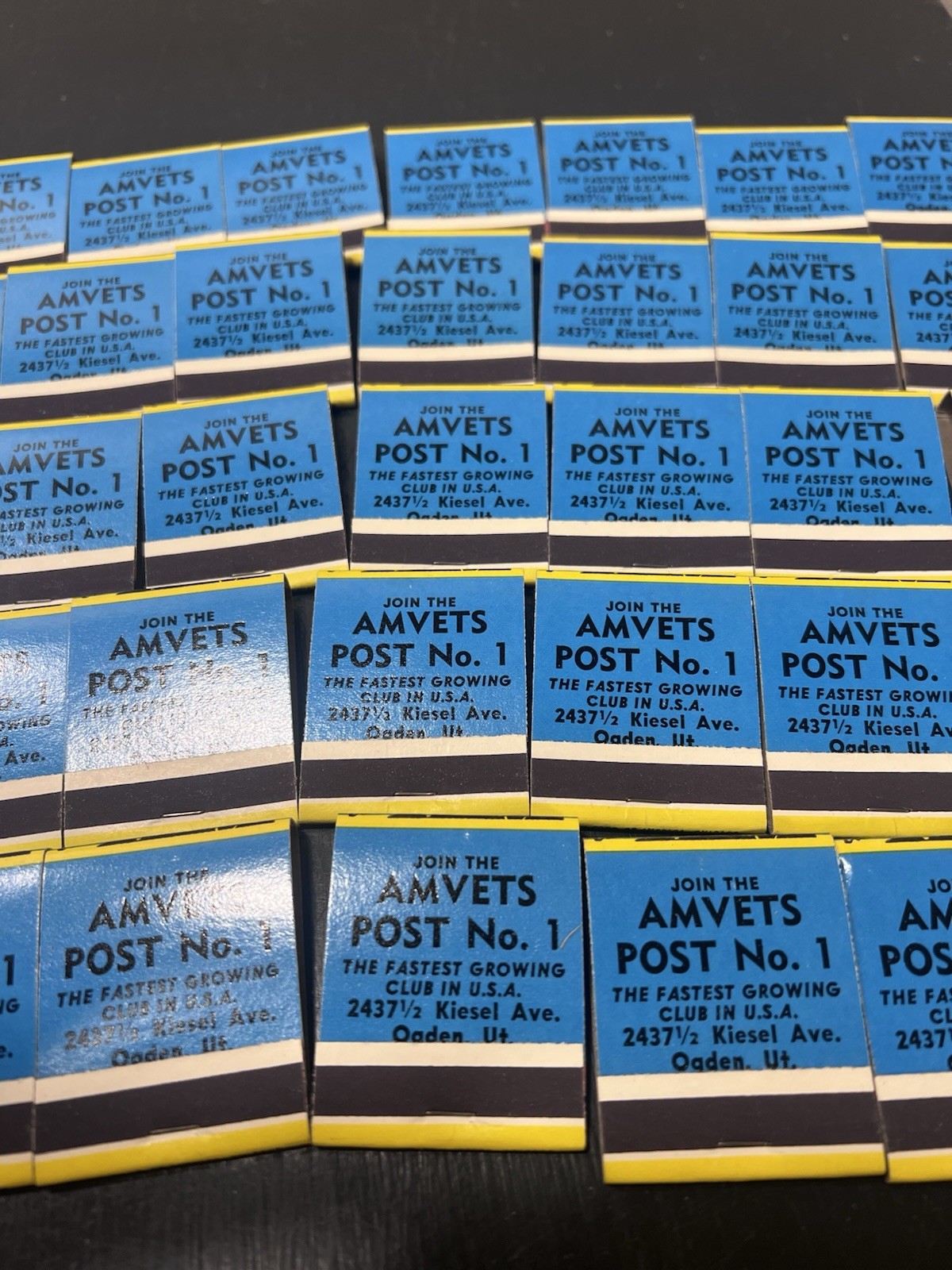 Vintage Pin Up Matchbook Lot AMVETS Ogden Utah Advertising Unused 35