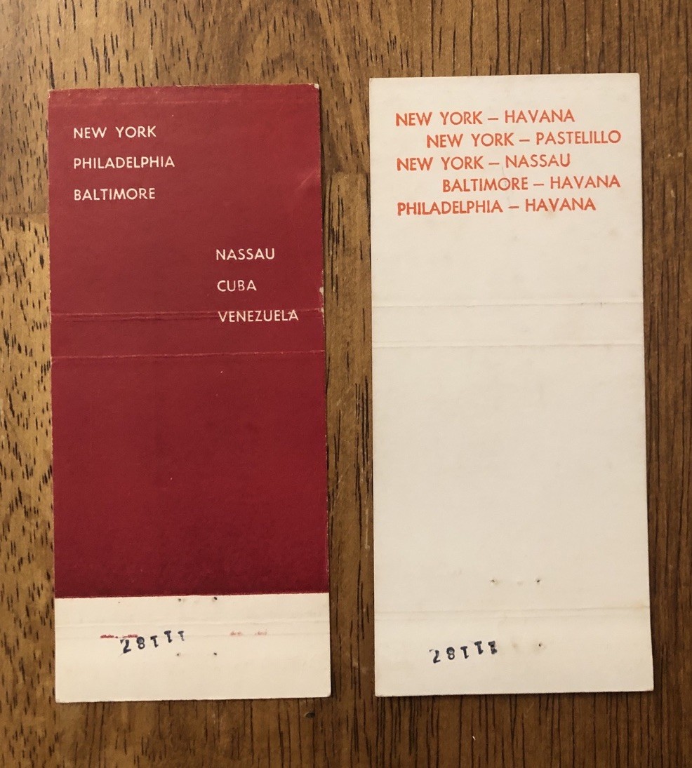 (2) Norgulf Lines New York, N.Y. Matchbook Covers (X1)