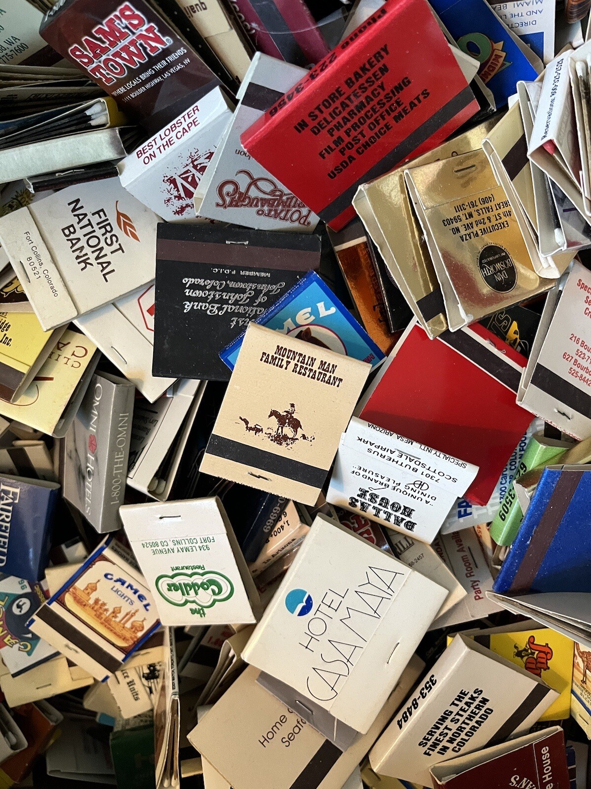 Vintage Matchbooks Unsearched Full & Unstrk Mint Condition Freshest Batch 60 Lot