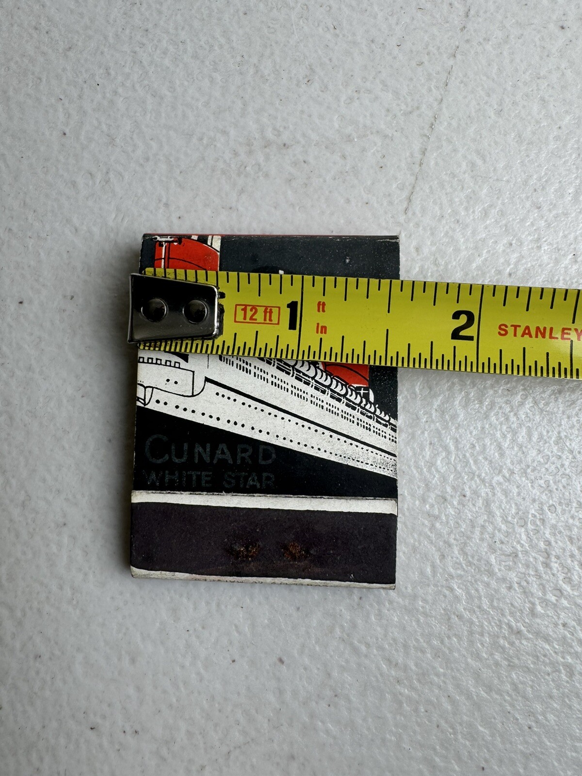 C 1930 Cunard White Star Lines Matchbook Cruise Ship-Full Unused