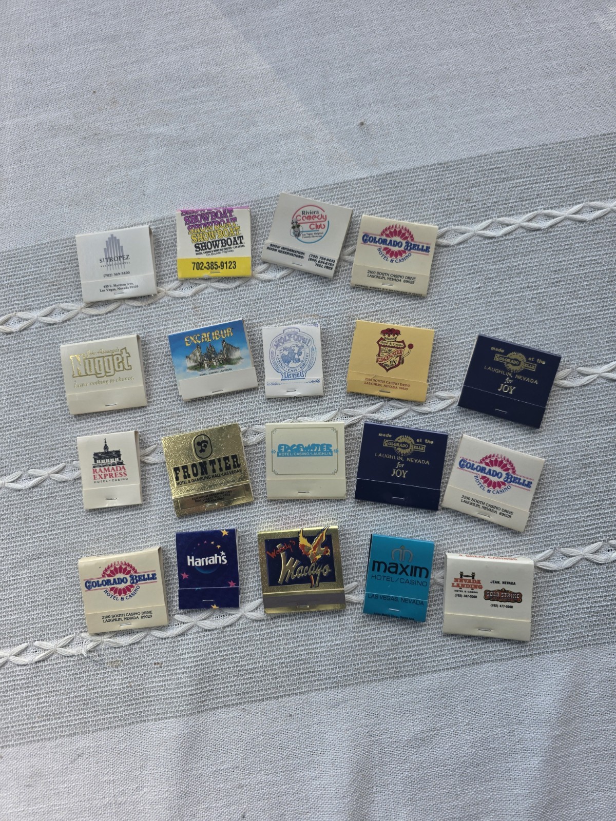 VTG Las Vegas Nevada Casino Matchbooks Lot 19 Harrah’s Frontier Most Unstruck