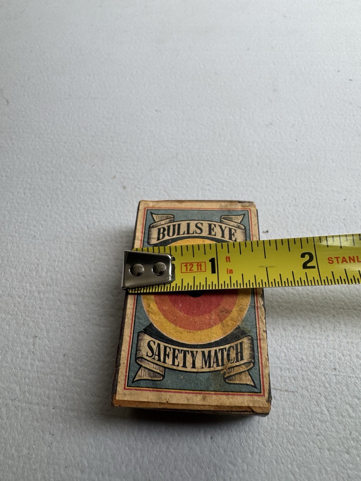Vintage Antique Bulls Eye Safety Matches Full Cardboard Box Colorful Graphics