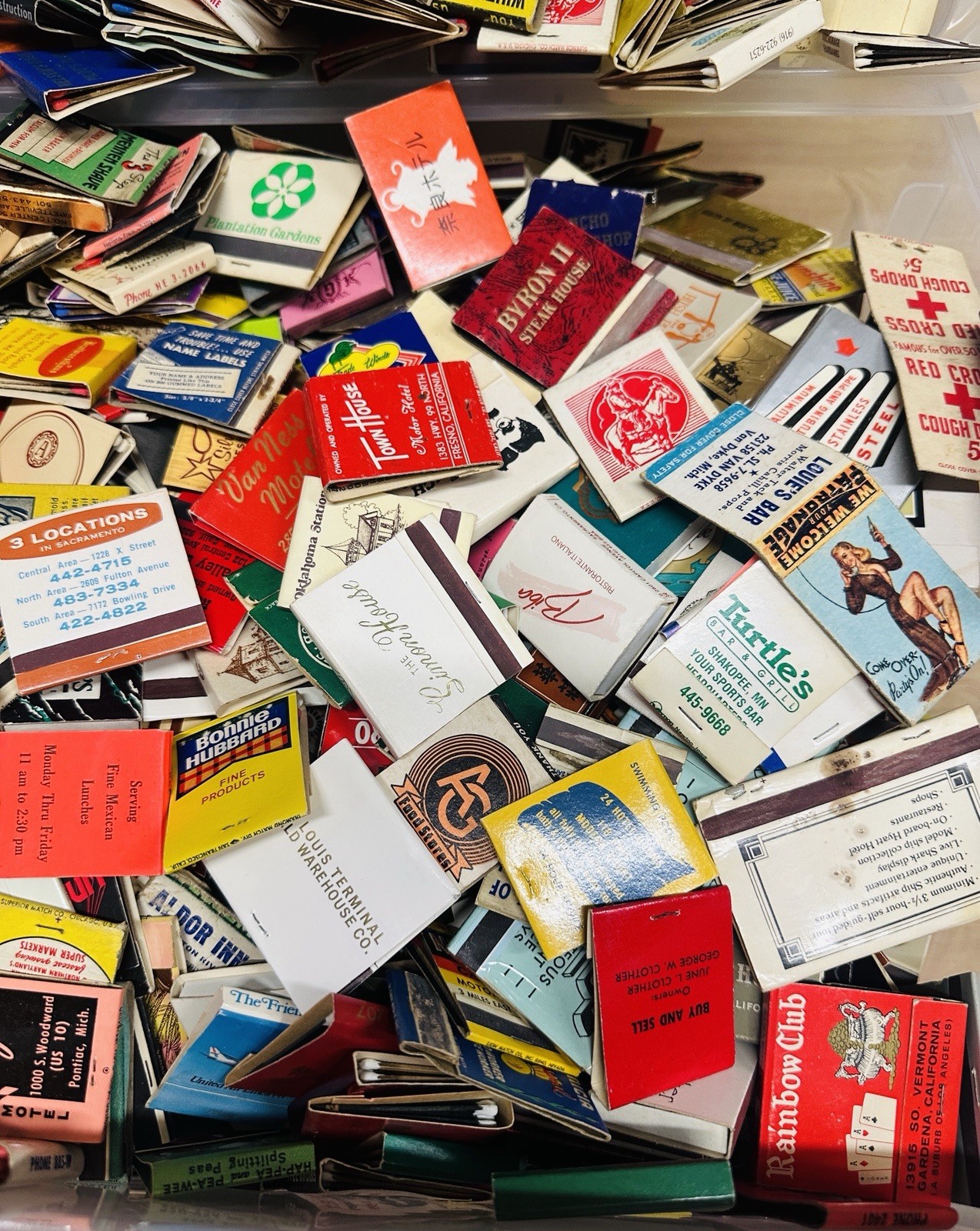 40+ Vintage Matches Matchbook Lot Random Selection Restaurant Hotel Casino Bars
