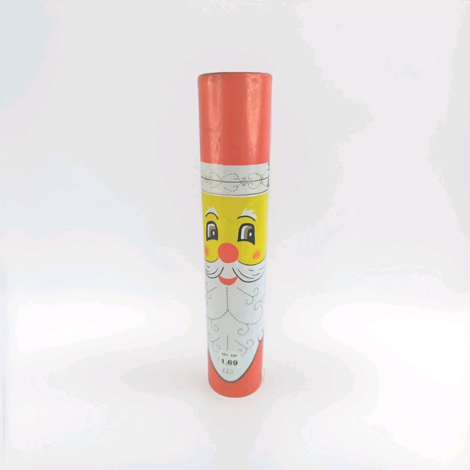MATCHES Retro Santa VINTAGE Cardboard Tube Light Long Capri Christmas Fireplace