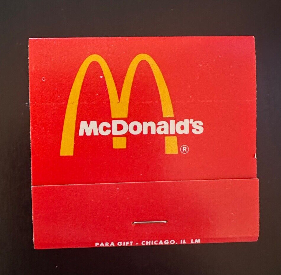 McDonald’s Matches – Unused, Brand New, 1970s, 1980s, Vintage You You’re The One