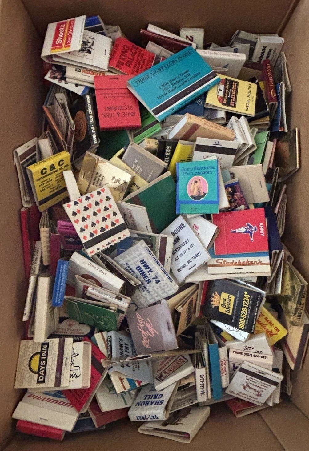 Assorted Vintage Matchbooks Lot Of 10 Per Purchase Most Unstruck.