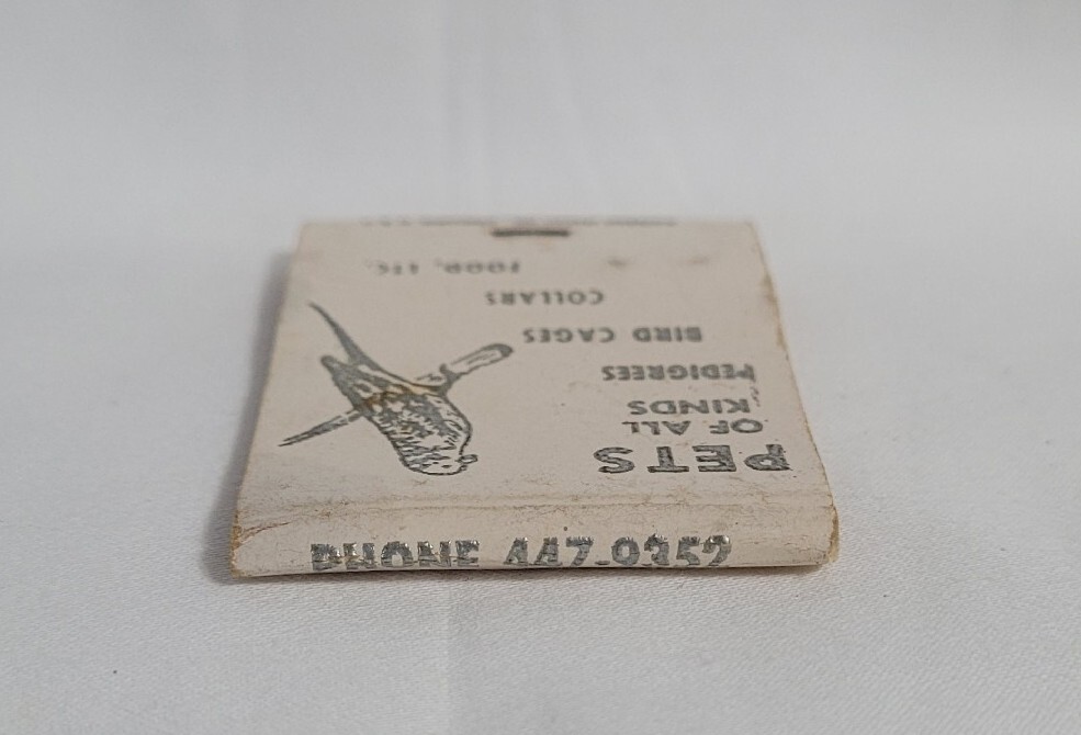 Vintage Matchbook Cover Anderson’s Shively Pet Center Louisville KY Advertising