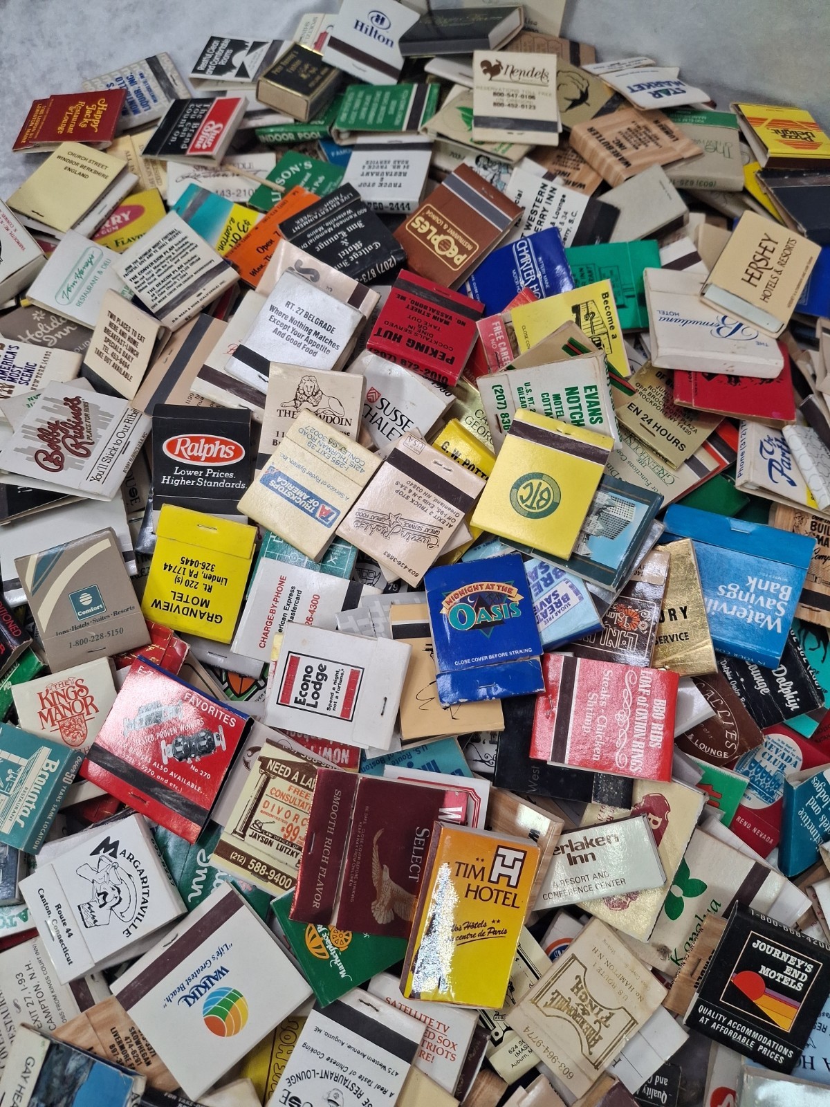 Lot Of 50 Assorted New/ Used Matchbooks /Matchboxes -Random Selection Vintage