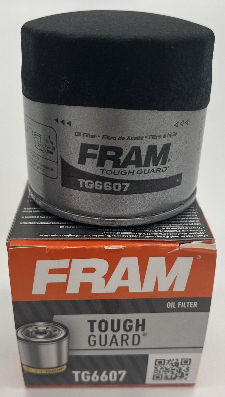 2 New Fram Oil Filters TG6607 Tough Guard Spin-On Filter with SureGrip 2 Filters
