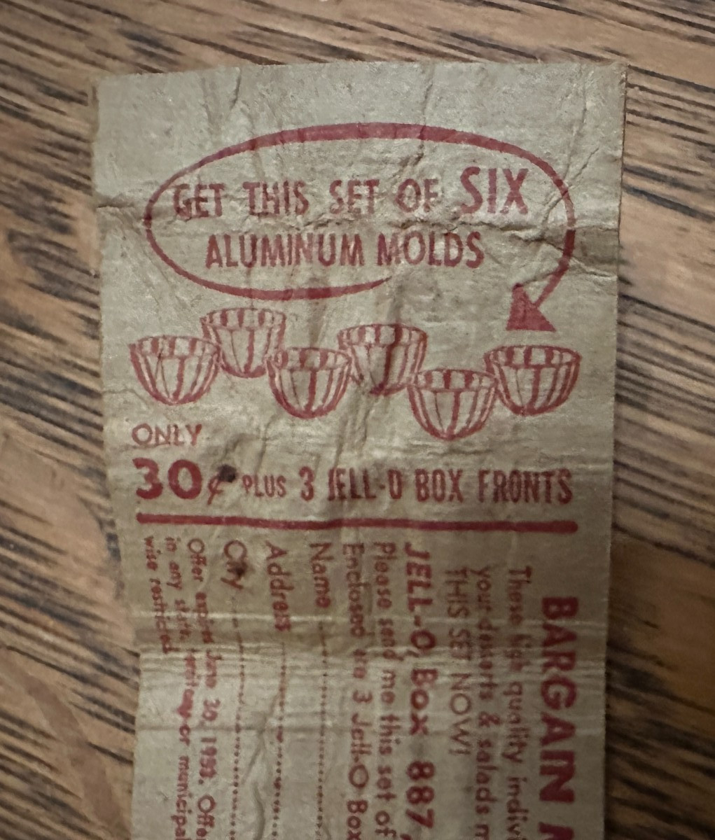 Vintage MATCHBOOK Cover “Now’s the Time for JELL-O” Recipe & Offer FREE Shipping
