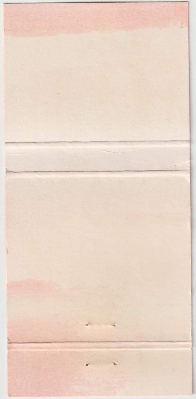 Black Tahiti WASHINGTON, DC. Vintage 30 Stick Tiki Matchbook Cover