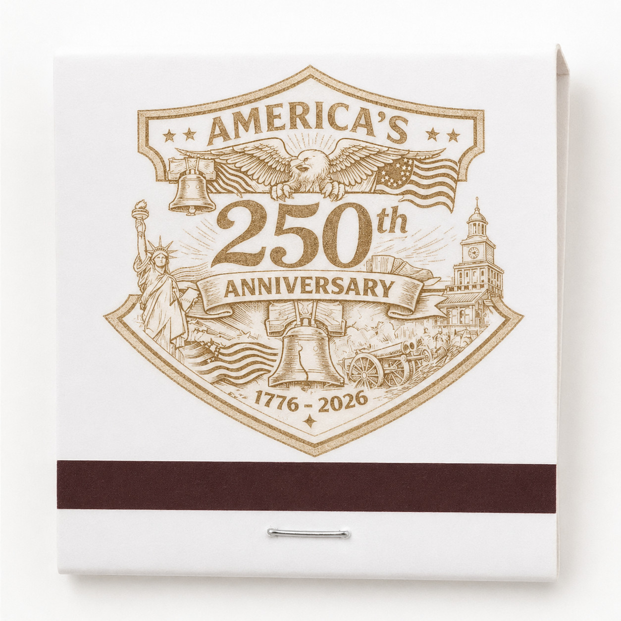 USA 250th Anniversary Commemorative Matchbook 1776-2026 Collectible