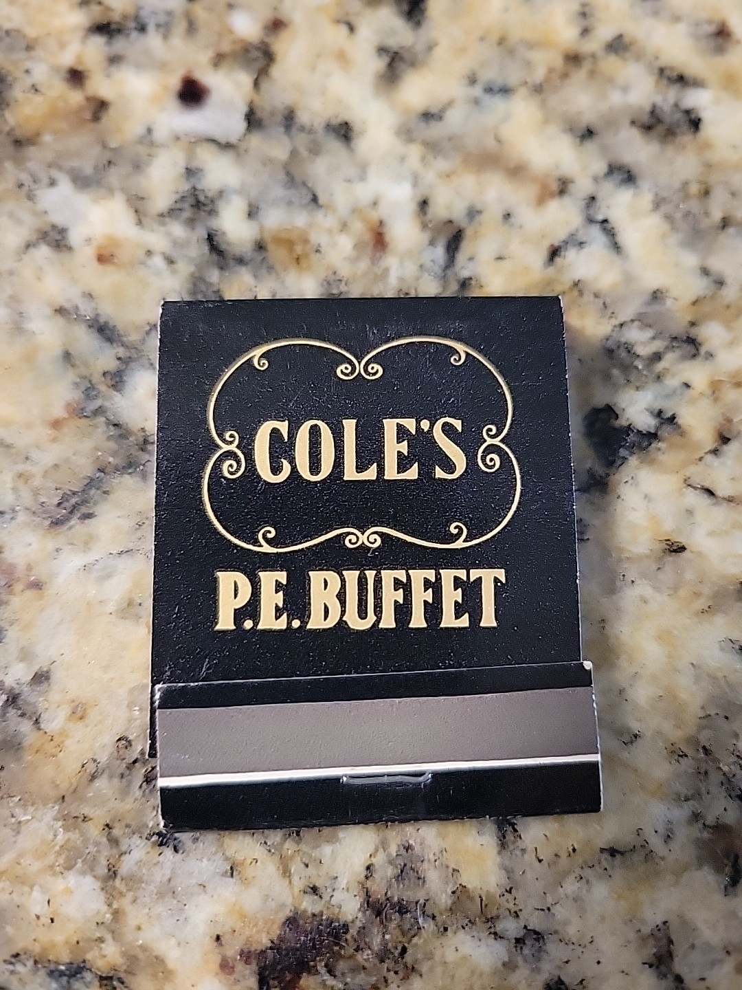 This item is a vintage matchbook cover from Cole’s P.E. Buffet in Los Angeles.