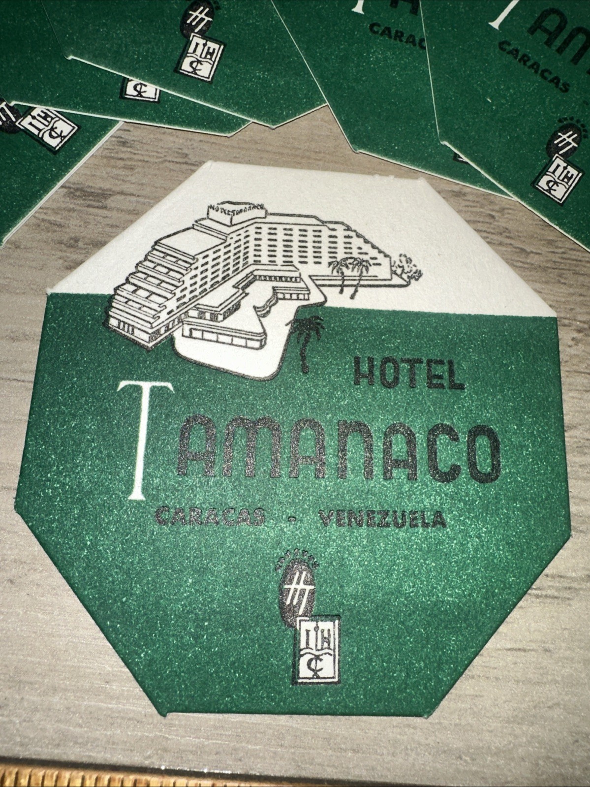 Hotel Tamanaco Caracas, Venezuela, Matchbooks And Drink Coasters Cardboard ￼