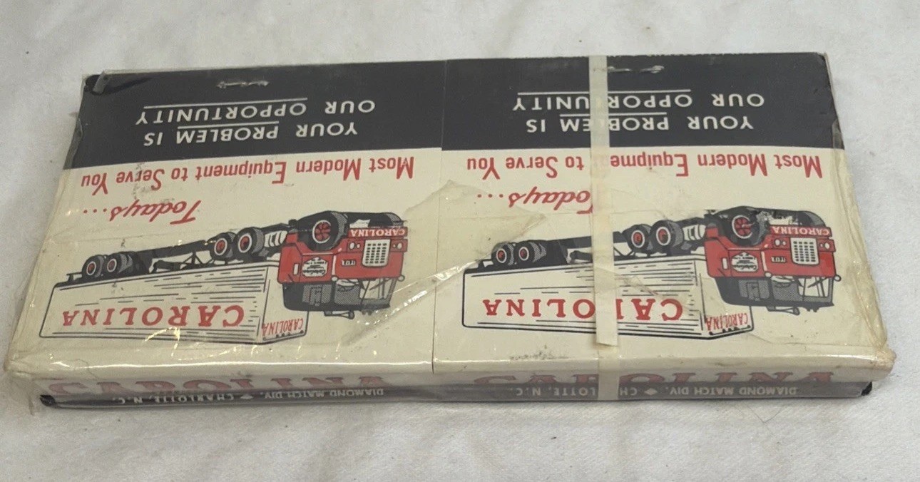 Carolina Freight Carriers Corporation Vintage Four Pack Of Matches New Sealed