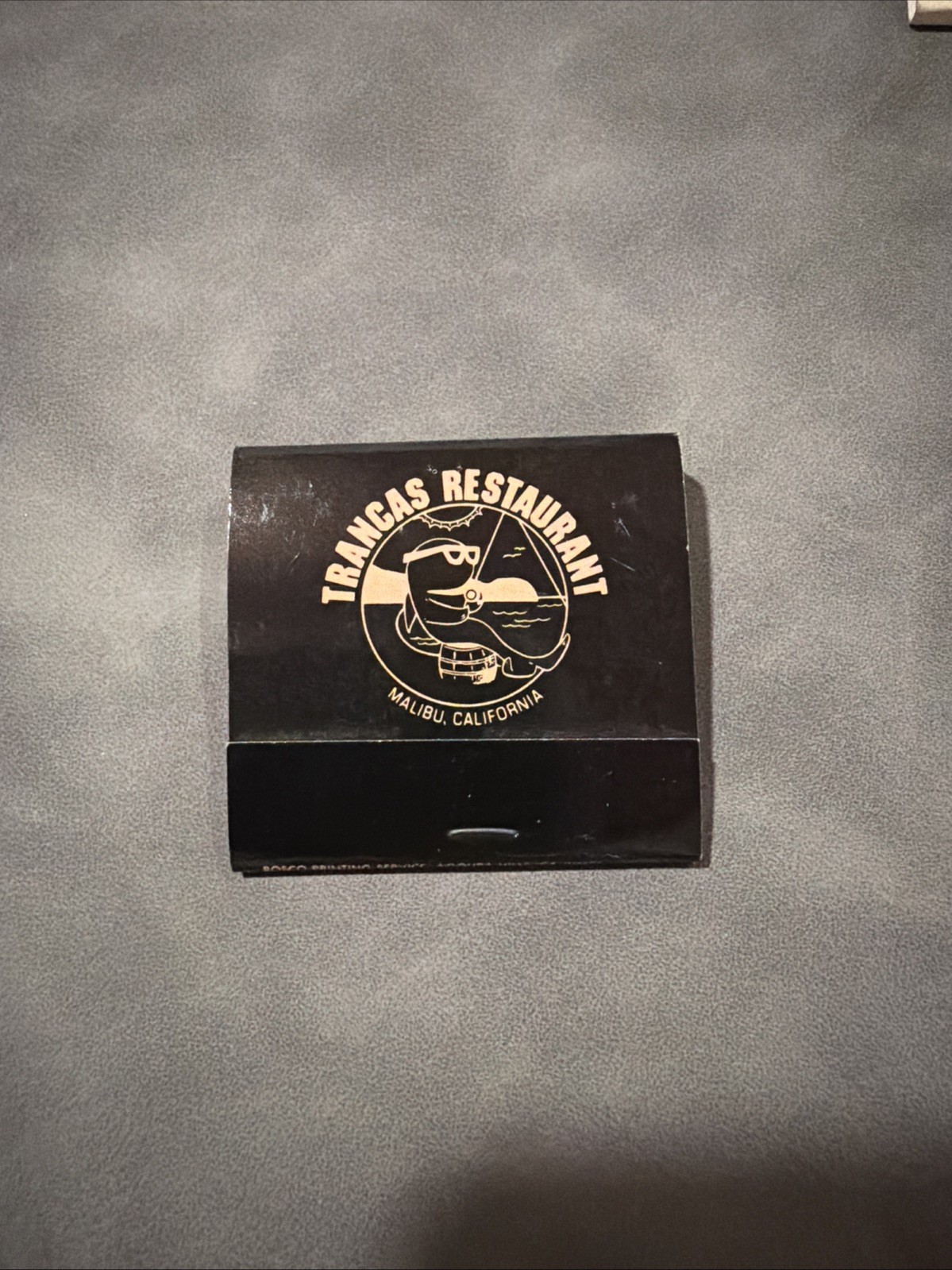 TRANCAS MatchBook Matches Malibu CA Vintage Unstruck Rare