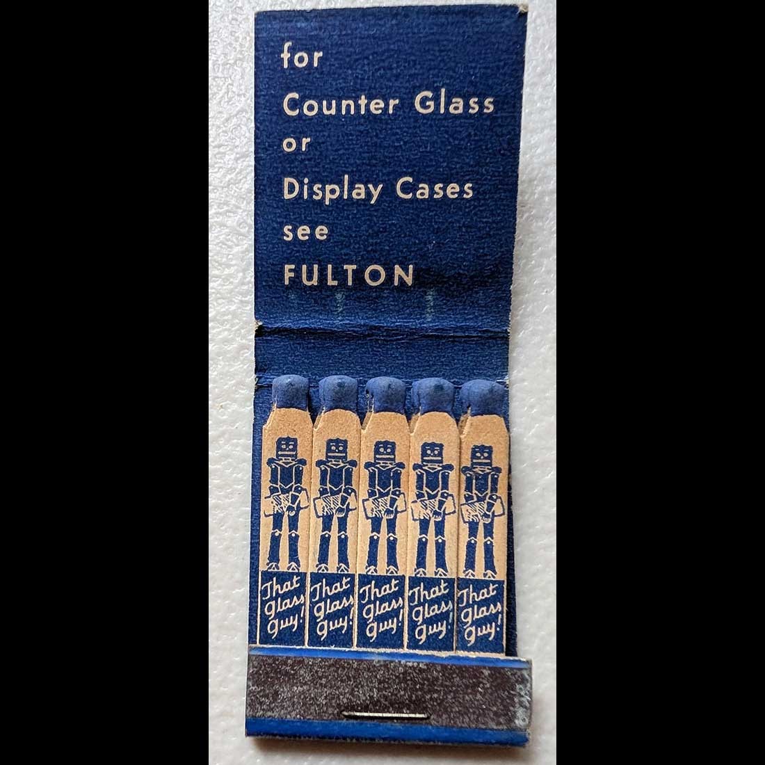 Feature Matchbook Full Book Fulton Glass Company Matchbook Hartford City, IN