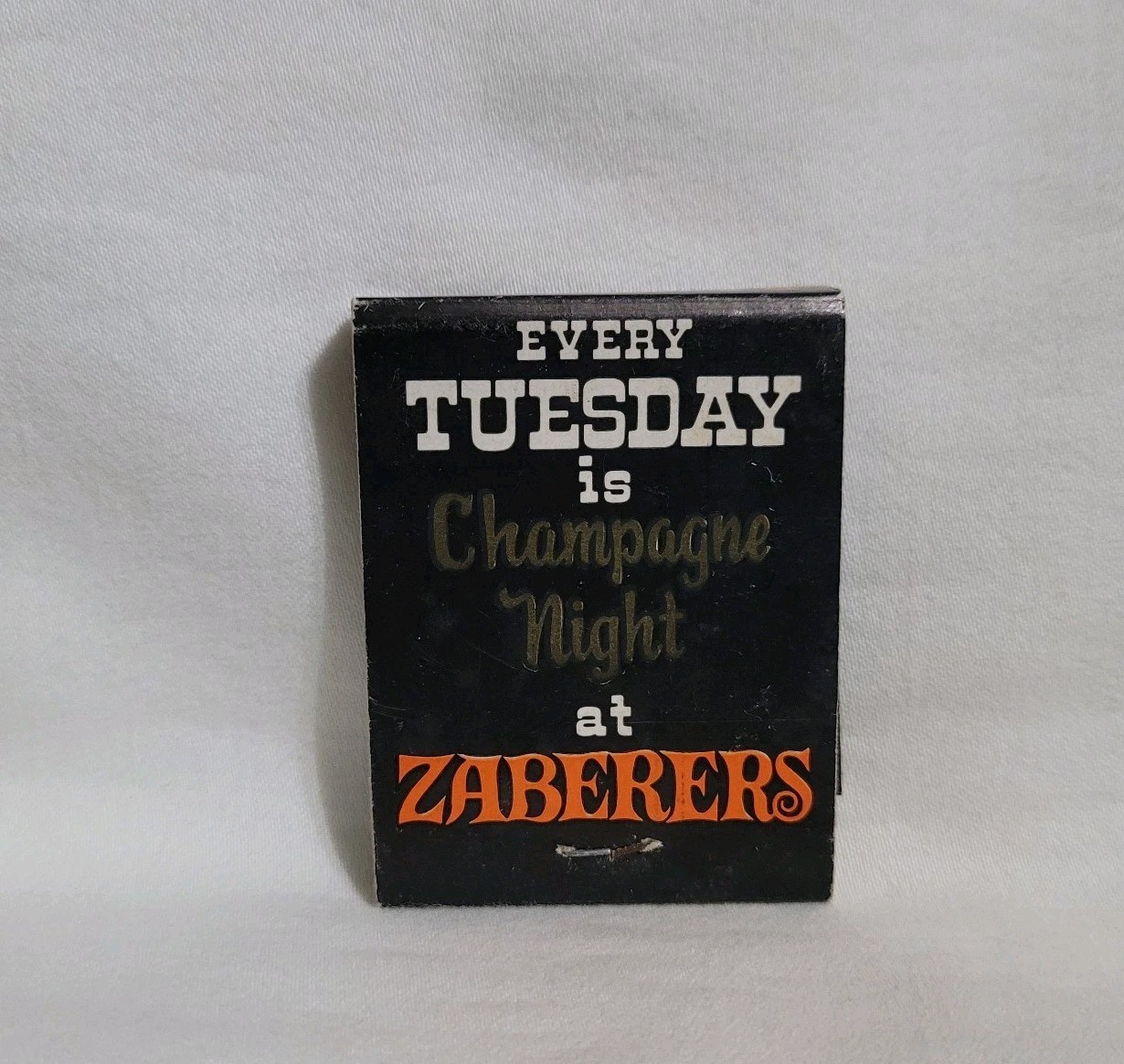 Vintage Zaberer’s Restaurant Matchbook Black Horse Pike New Jersey Advertising