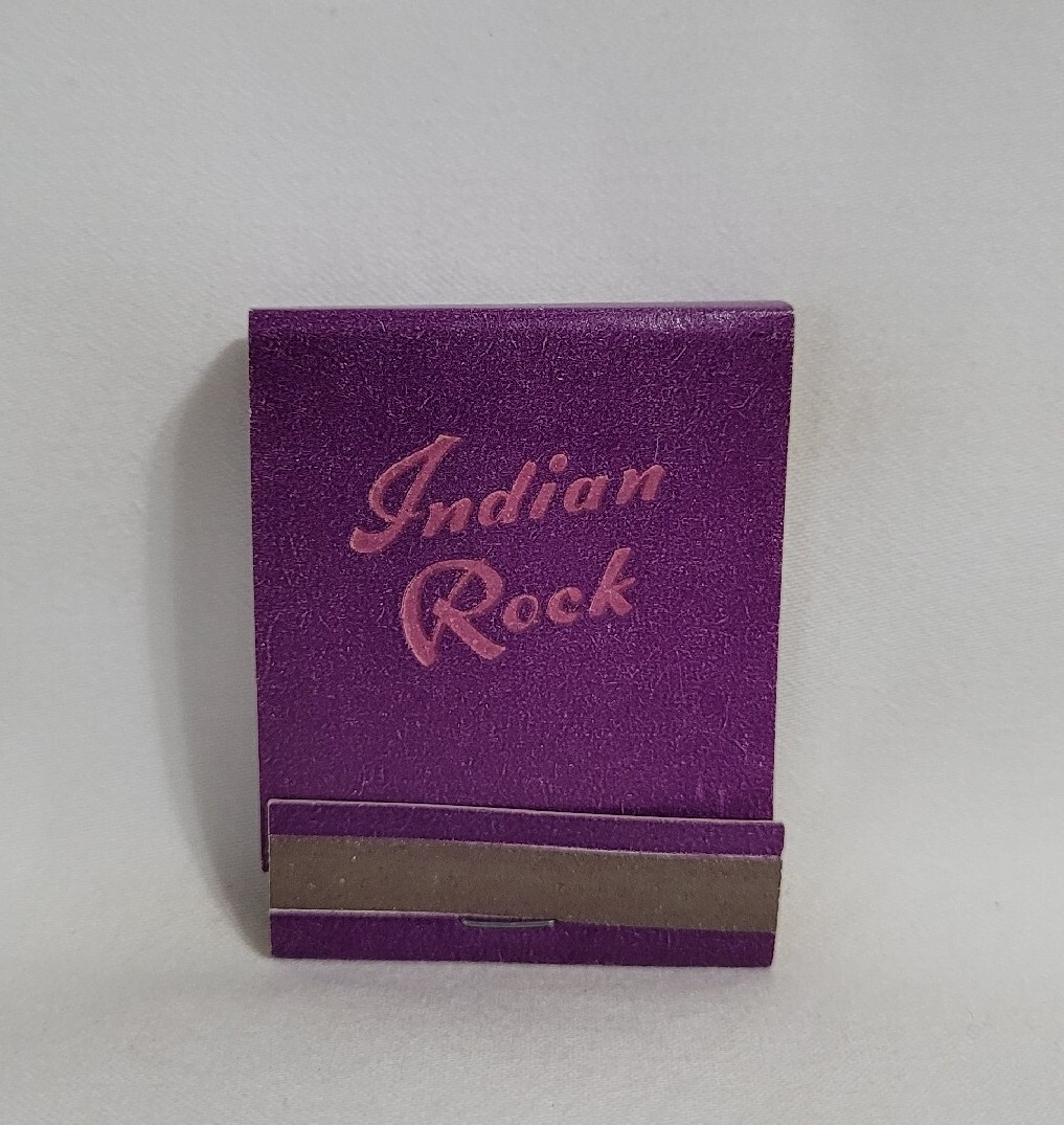 Vintage Matchbook Indian Rock Restaurant Upper Black Eddy PA Advertising Full