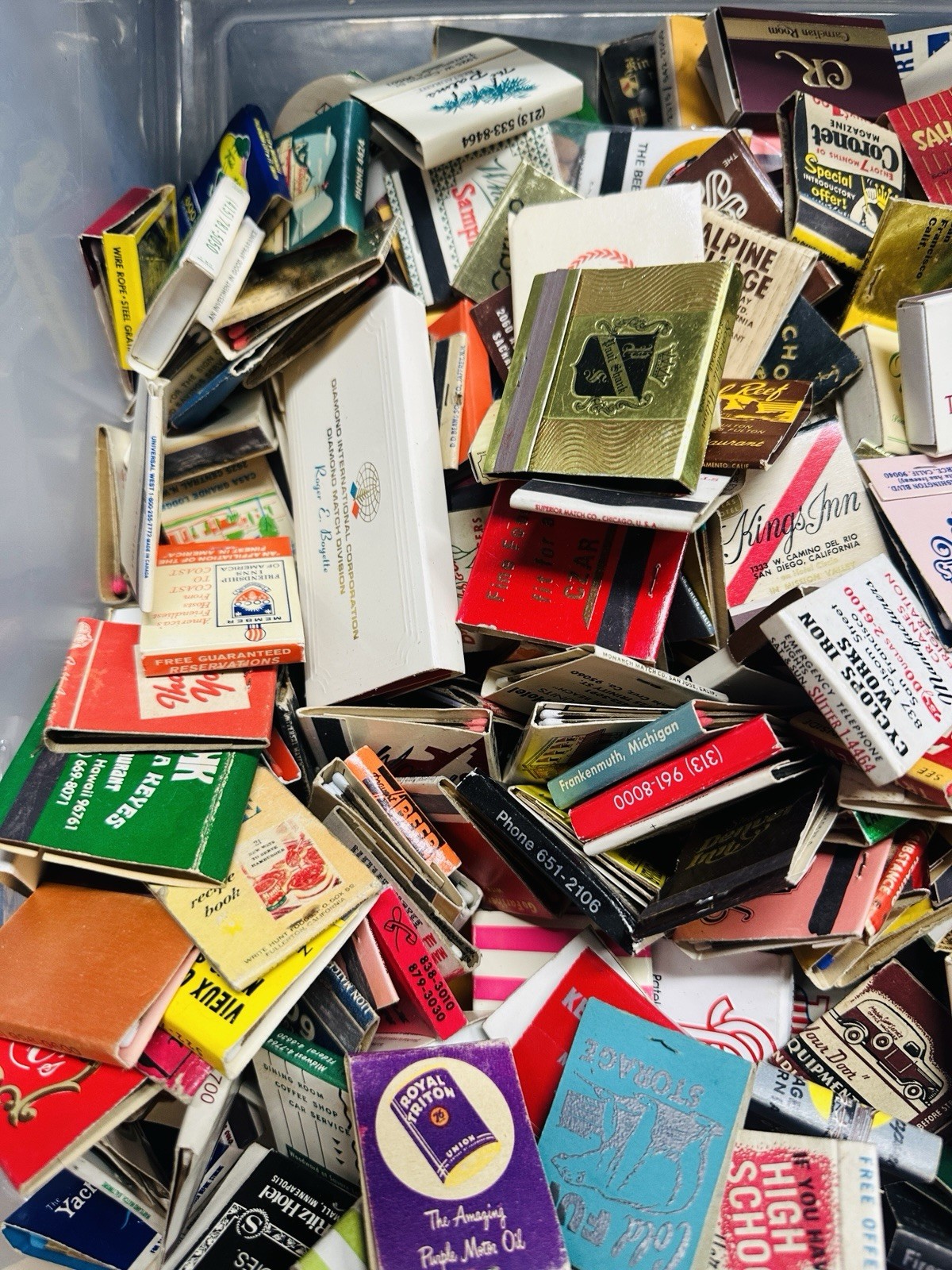 40+ Vintage Matches Matchbook Lot Random Selection Restaurant Hotel Casino Bars