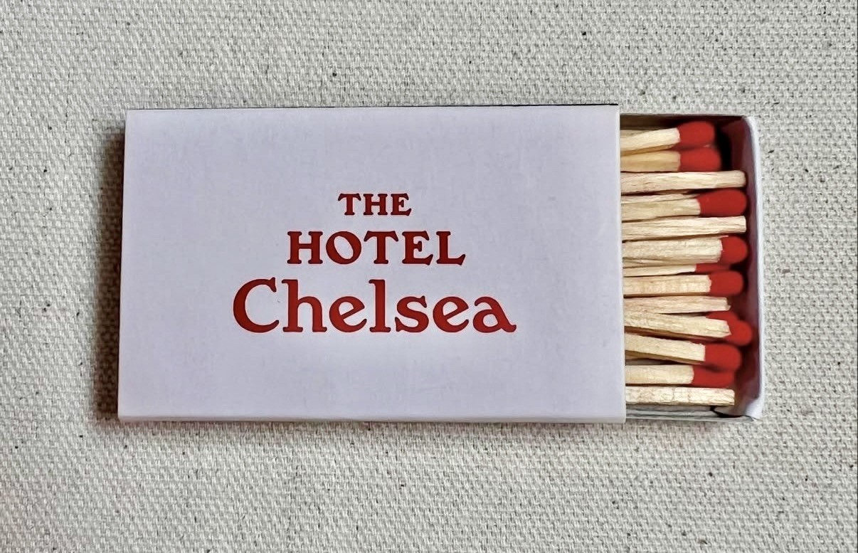 The Hotel Chelsea NYC Un-Struck Matches Matchbook Full