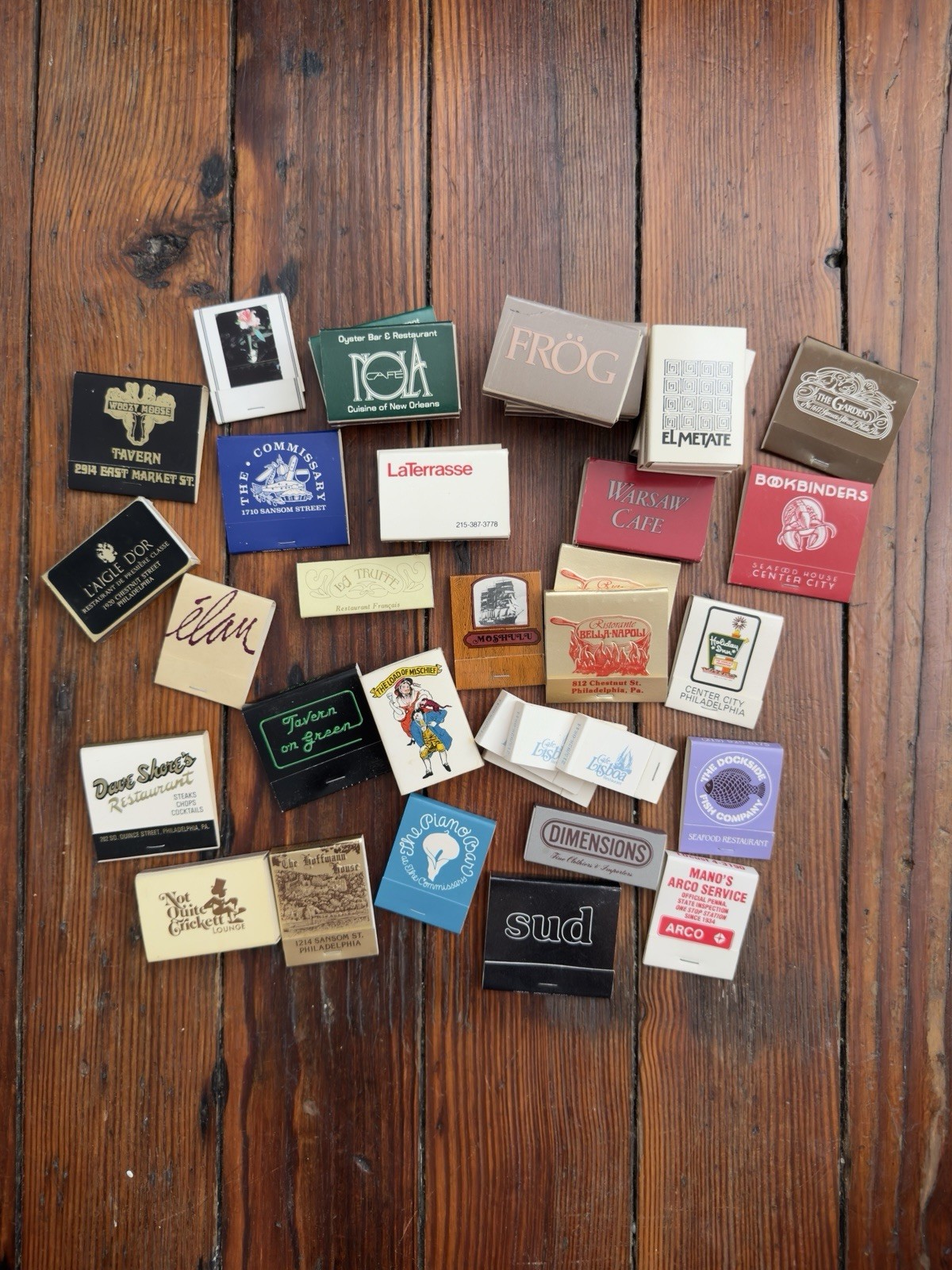 Vintage Philadelphia Pennsylvania match books & boxes lot of 37