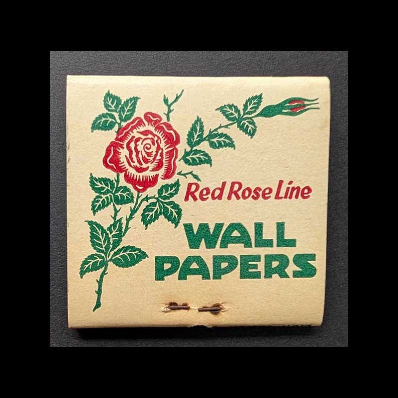 Feature Matchbook Full Book Red Star Wallpaper Co. Wilmington